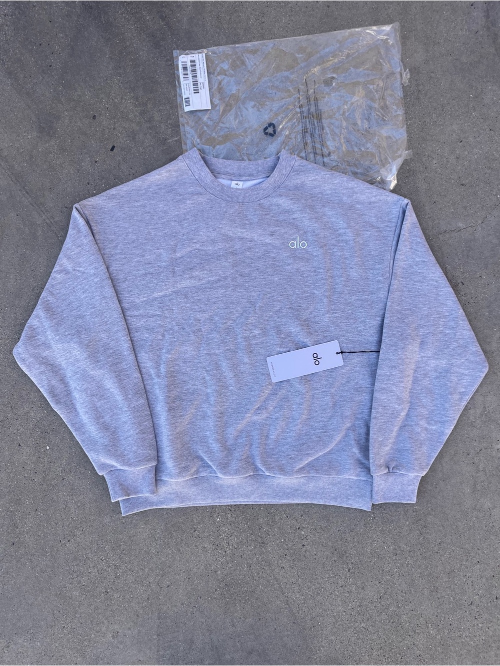 Alo yoga Heather Gray Crewneck Sweatshirt